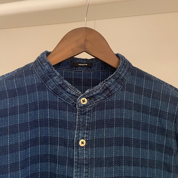 Denham denim plaid shirt - Picture 3 of 6